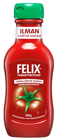 Felix Ketchup ilman lisättyä sokeria 970g