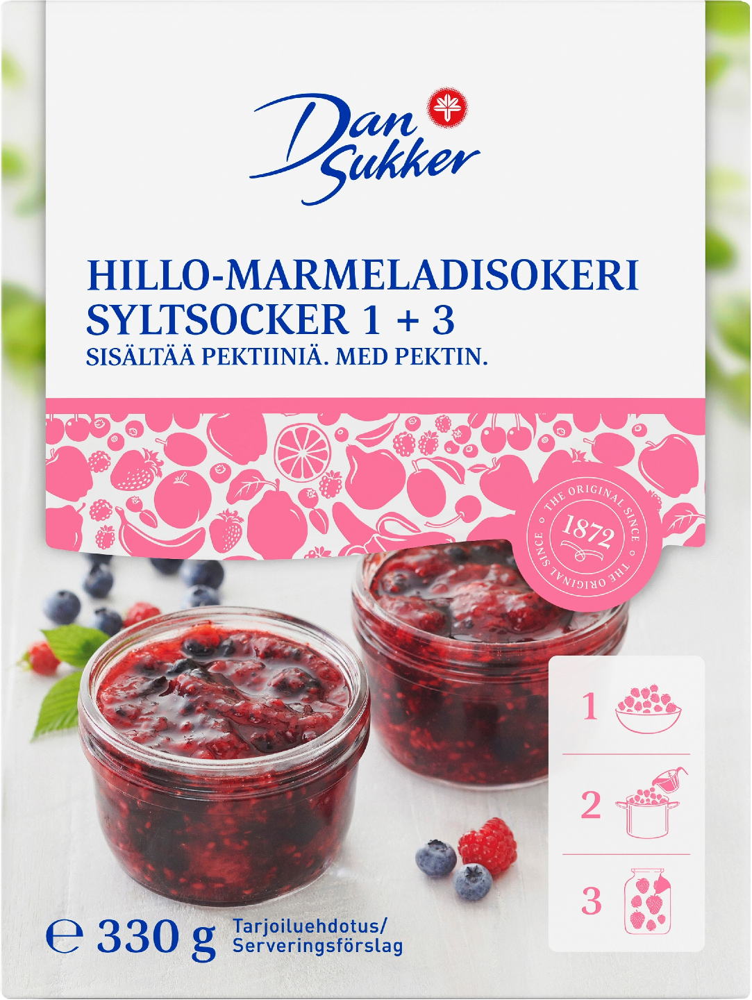 Dansukker hillo-marmeladisokeri 330g