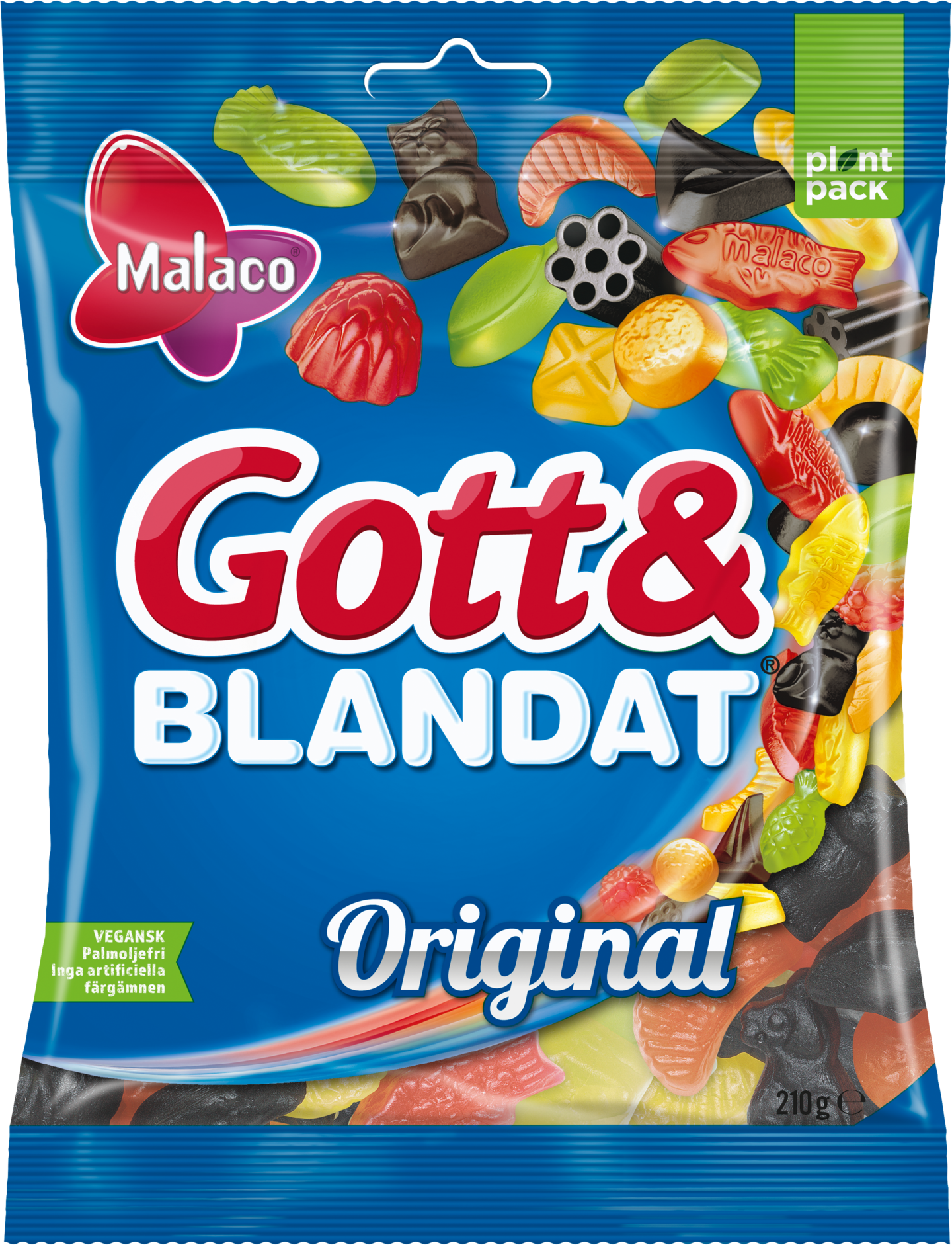 Gott och Blandat original 210g makeissekoitus