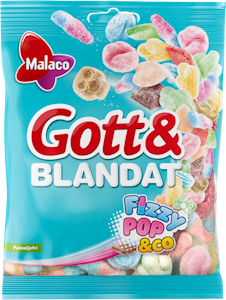 Malaco Gott & Blandat Fizzy Pop Mix makeispussi 170g