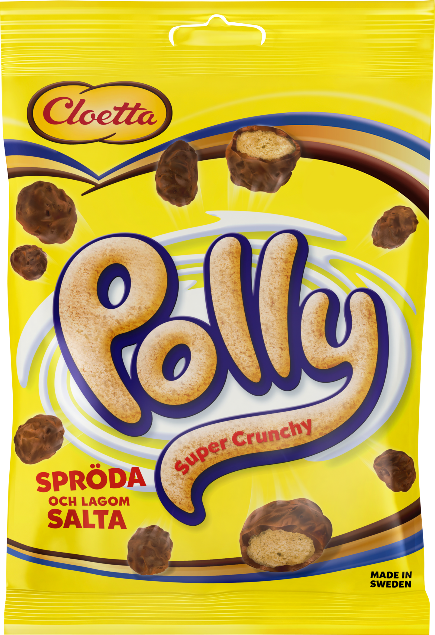 Cloetta Polly Super Crunchy makeispussi 150g