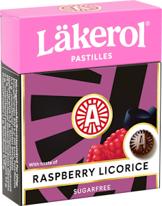 Läkerol Classic Raspberry Licorice pastilli 25g