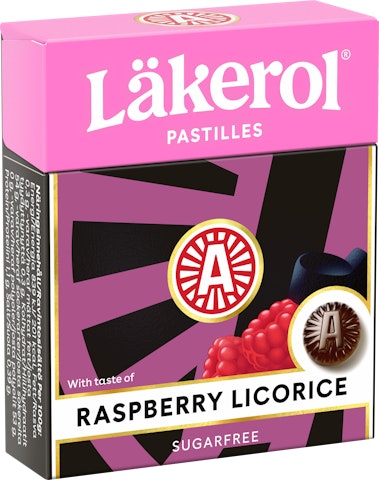 Läkerol Classic Raspberry Licorice pastilli 25g