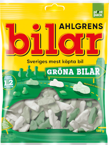 Ahlgrens Bilar Gröna Bilar makeissekoitus 130g