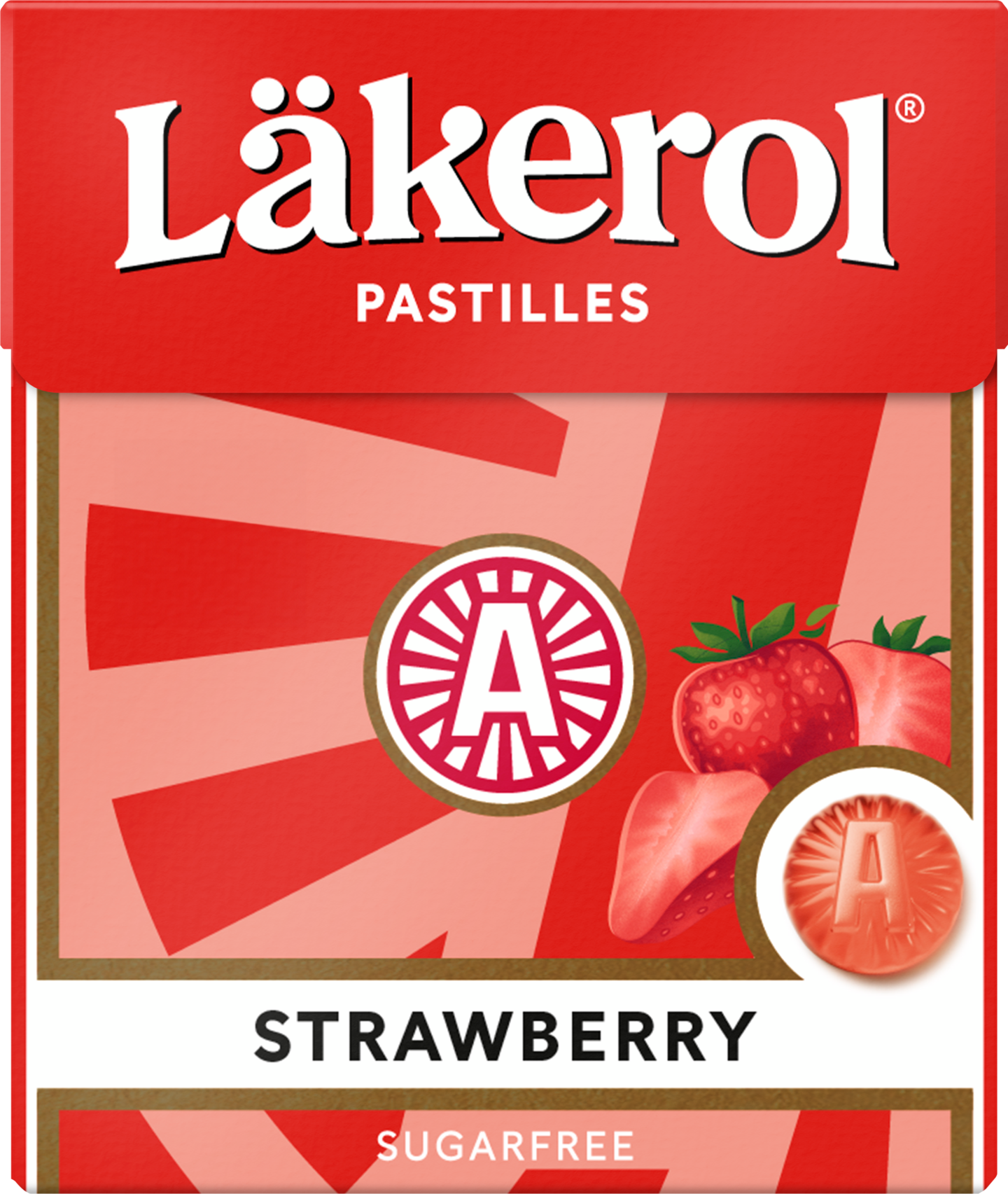 Läkerol Classic Strawberry sokeriton pastilli 25g