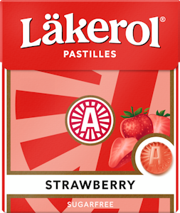 Läkerol Classic Strawberry sokeriton pastilli 25g