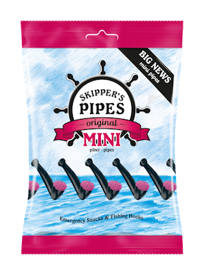 Skipper's Mini Pipes Original lakritsimakeinen 192g