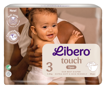 LIBERO Touch teippivaippa koko 3, 40kpl, 5-8 kg