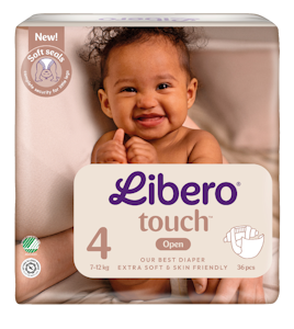 LIBERO Touch teippivaippa koko 4, 36kpl, 7-12 kg