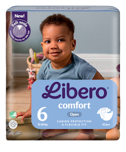 LIBERO Comfort teippivaippa koko 6, 32kpl, 13-20kg