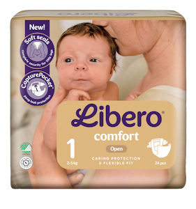 LIBERO Comfort koko 1, 24 kpl, 2-5kg