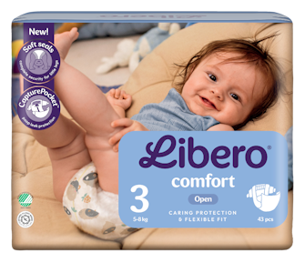 LIBERO Comfort teippivaippa koko 3, 43 kpl, 5-8kg