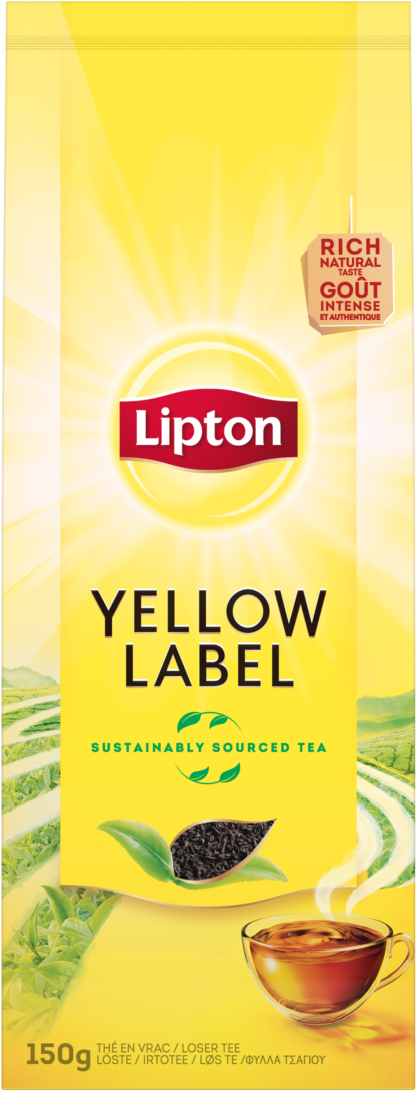 Lipton Yellow Label musta tee 150 g