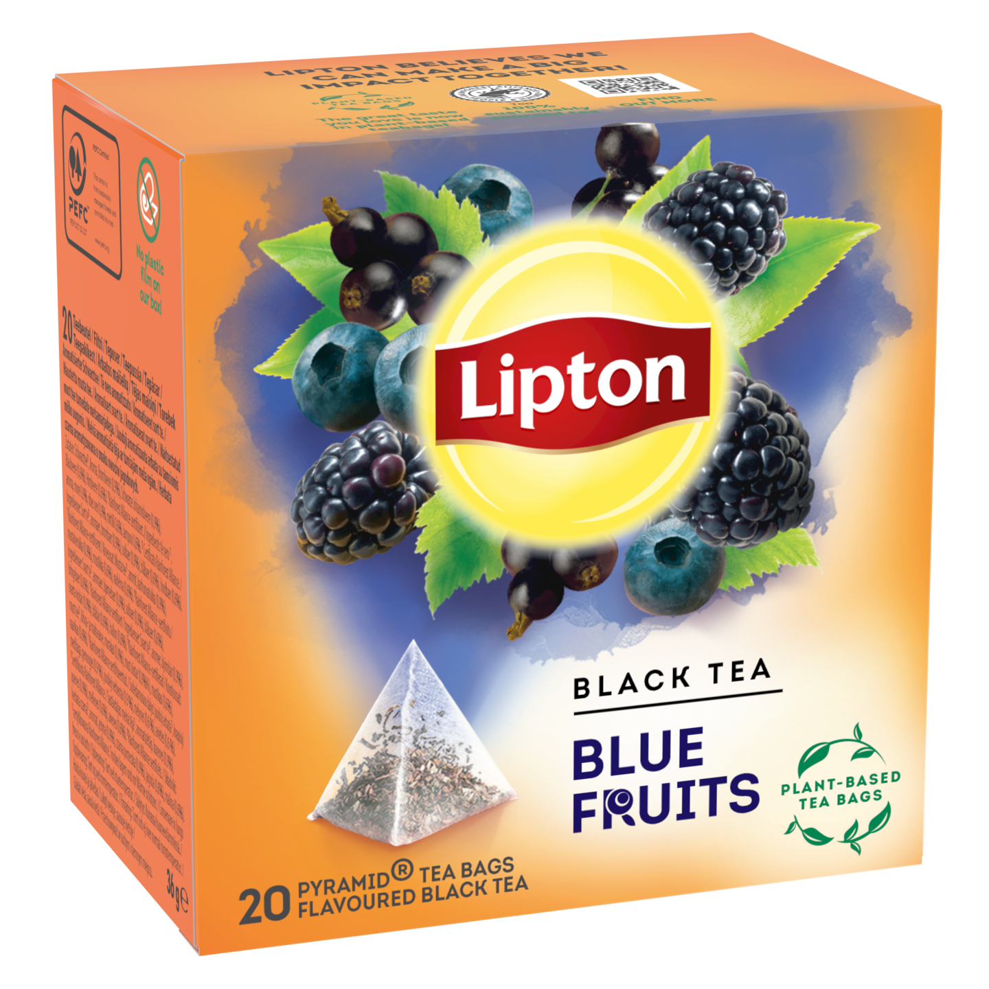 Lipton Blue Fruit Tea 20 pyramidipussia 36g