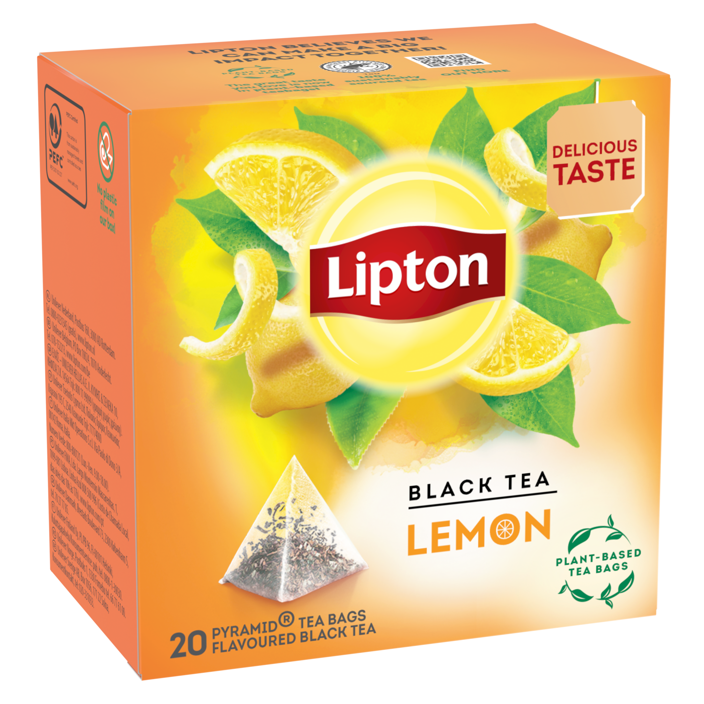 Lipton Lemon tee 20 pyramidipussia 34g