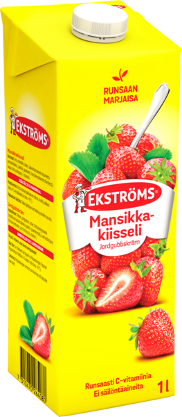 Ekströms Extra Prima mansikkakiisseli 1l