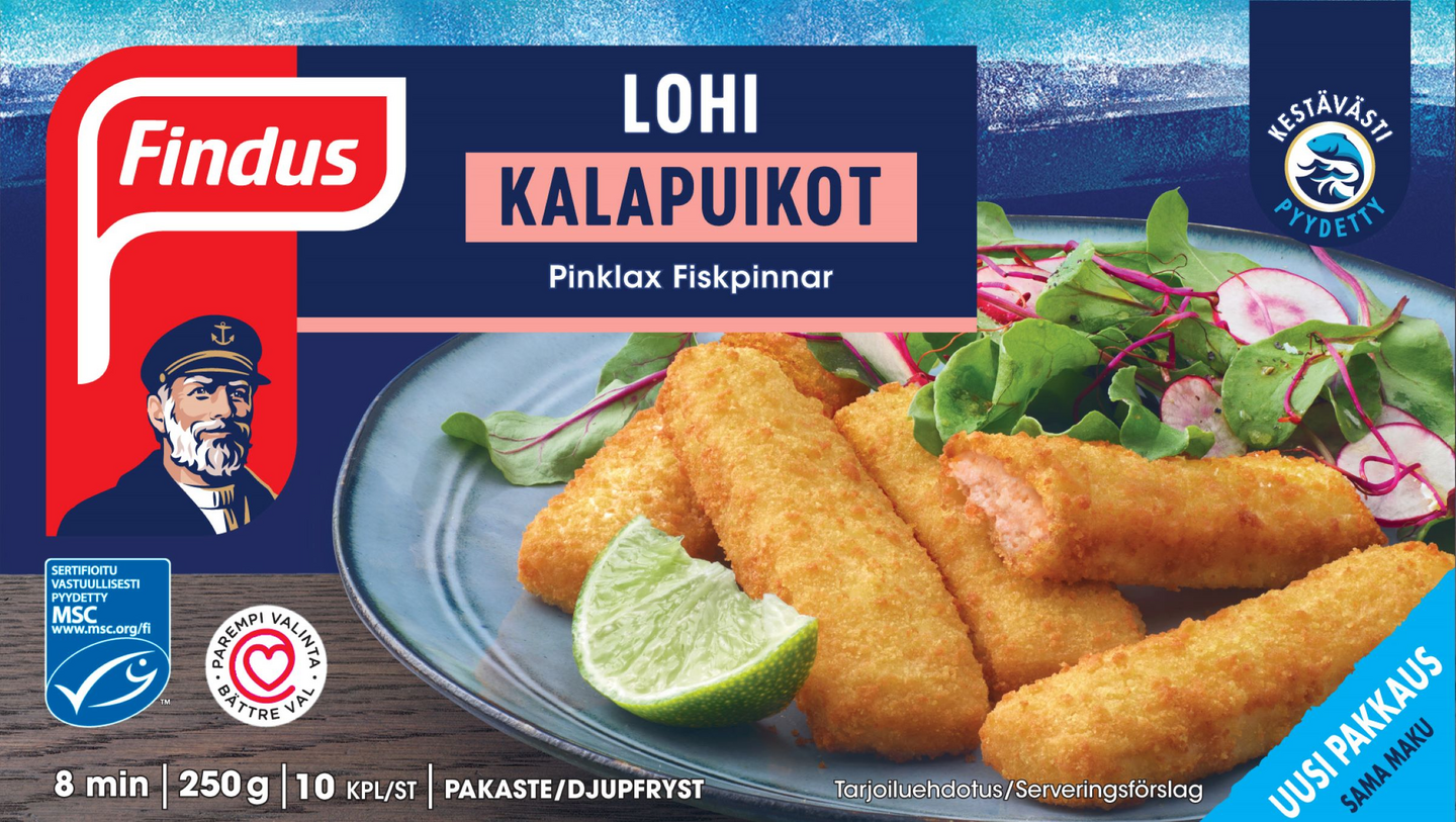 Findus lohi kalapuikot 250g pakaste