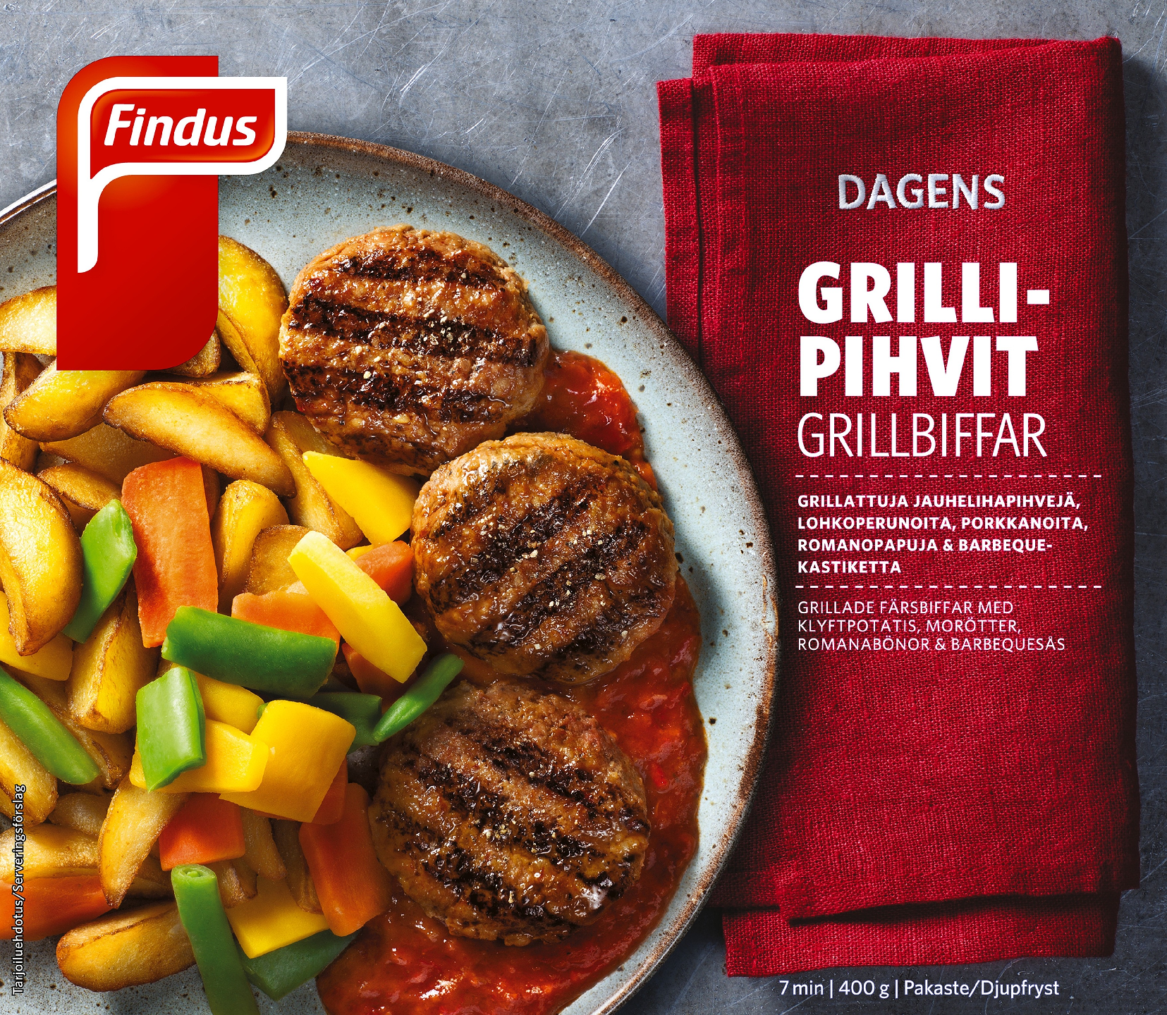 Findus Dagens Grillipihvit & Barbeque-kastiketta 400 g