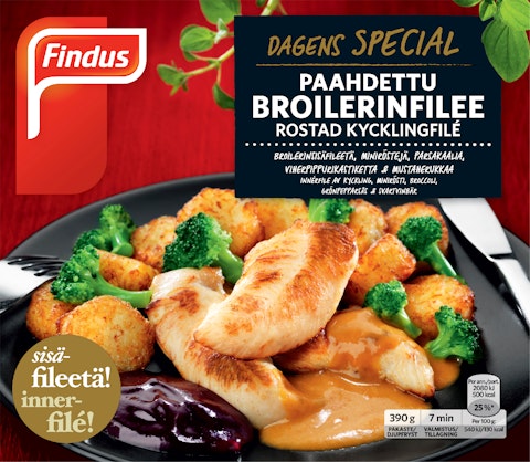 Findus Dagens Special 390g paahdettu broilerinfilee