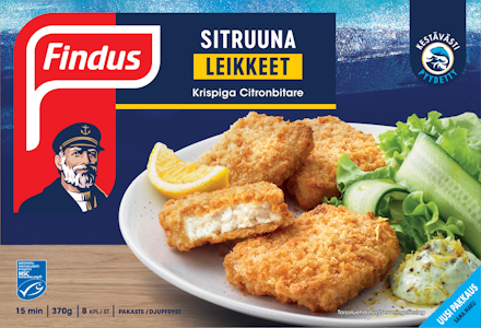 Findus sitruunaleikkeet 370g MSC pakaste