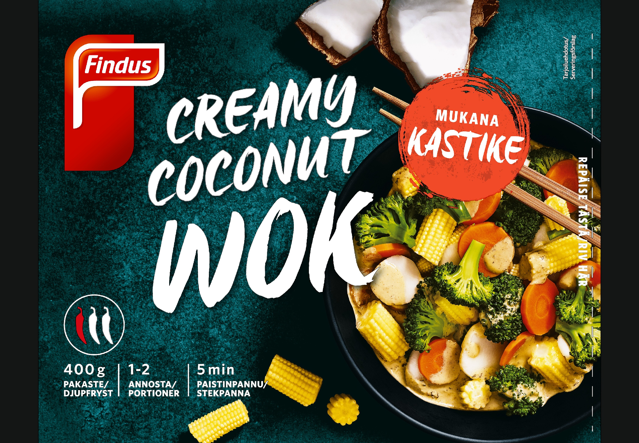 Findus Creamy Coconut Wok 400g pakaste