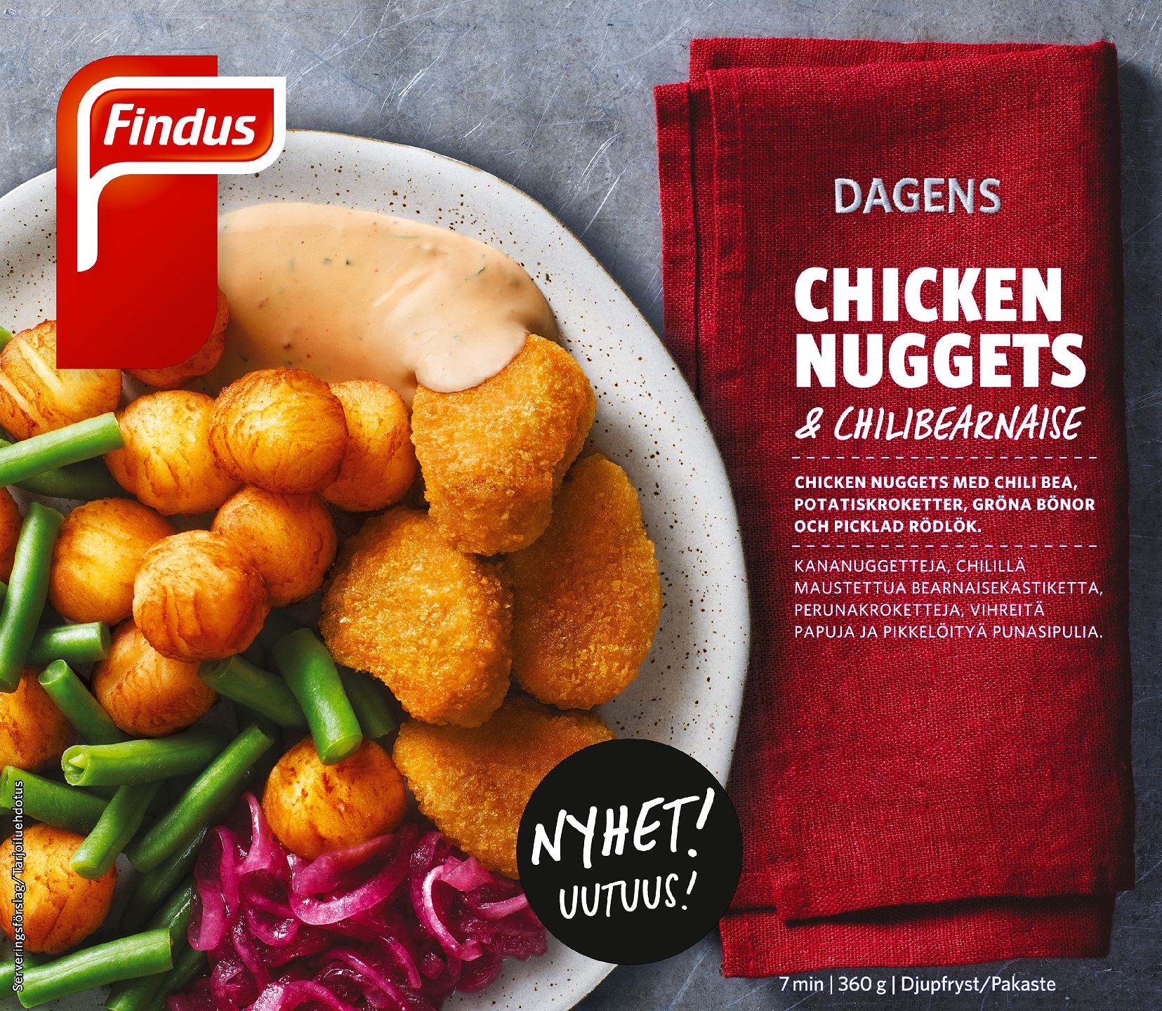 Findus Dagens chicken nuggets & chilibearnaise 360g pakaste