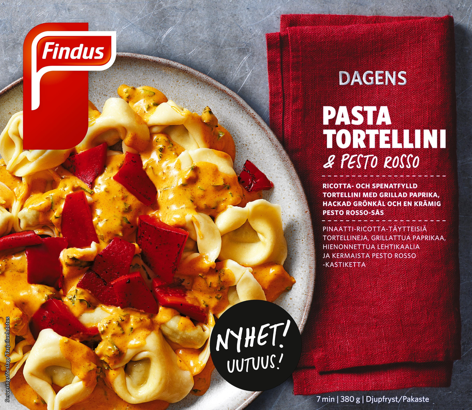 Findus Dagens pasta tortellini 380g pakaste