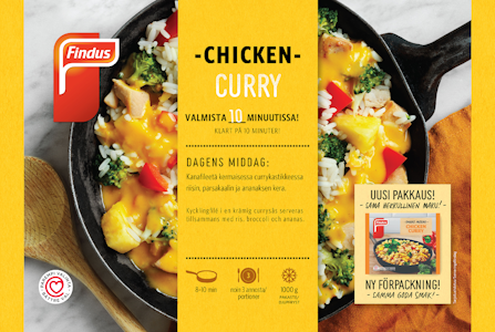 Findus chicken curry 1kg pakaste