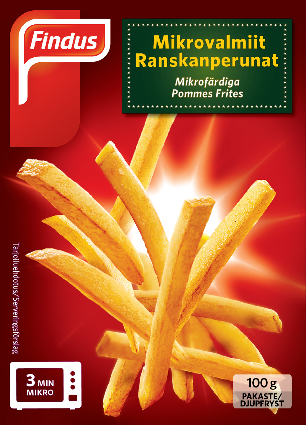 Findus Mikrovalmiit Ranskanperunat 2 x 100 g pakaste