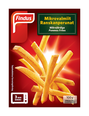Findus Mikrovalmiit Ranskanperunat 2 x 100 g pakaste