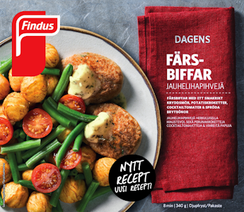 Findus Dagens Jauhelihapihvit maustevoilla 340g pakaste