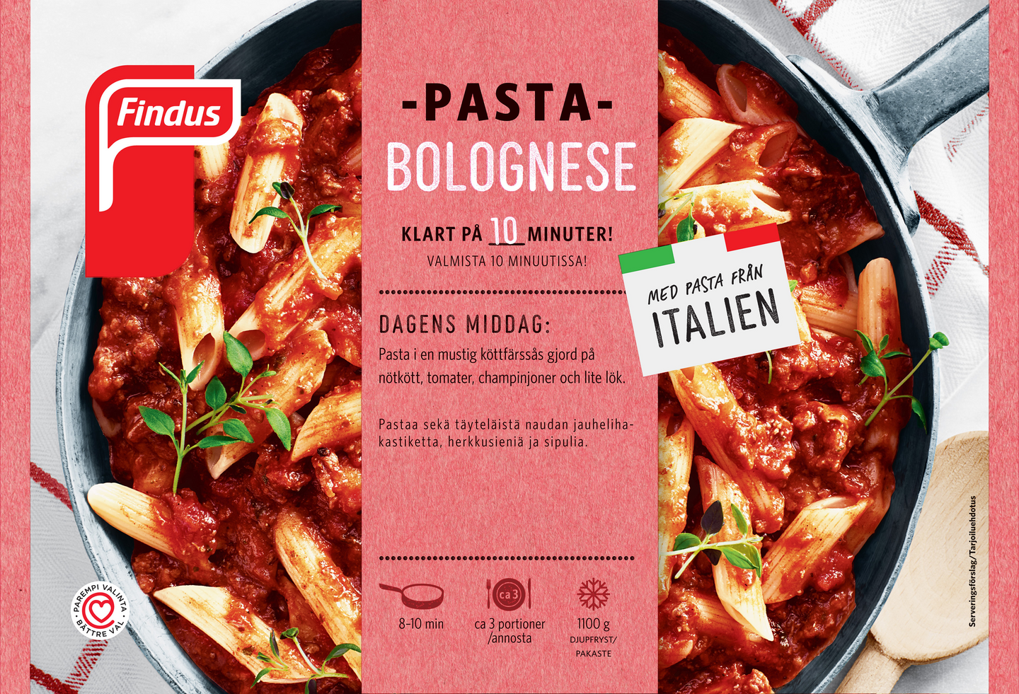 Findus Pasta Bolognese 1100 g pakaste