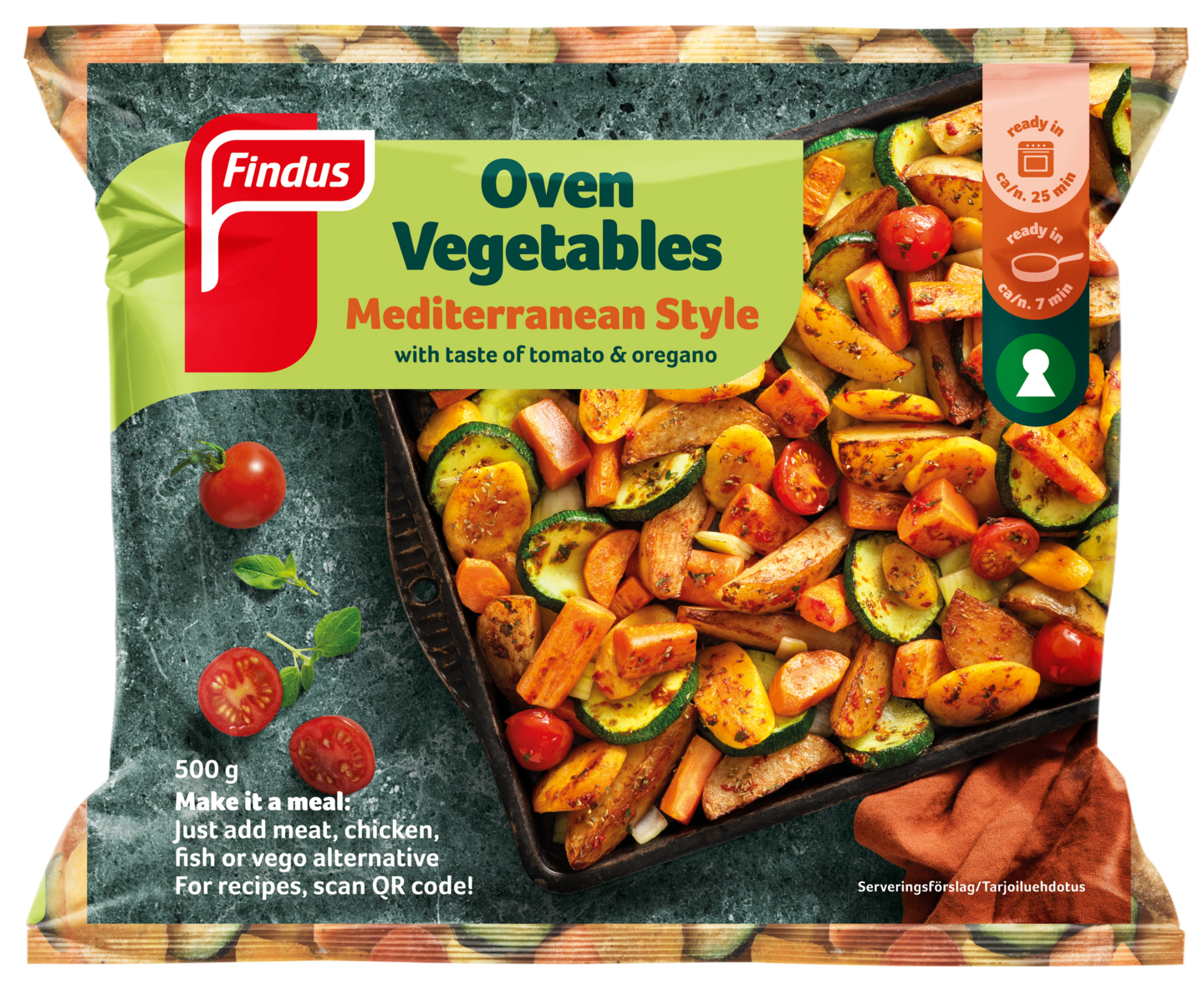 Findus Oven Vegetables - Mediterranean Style 500g, pakaste