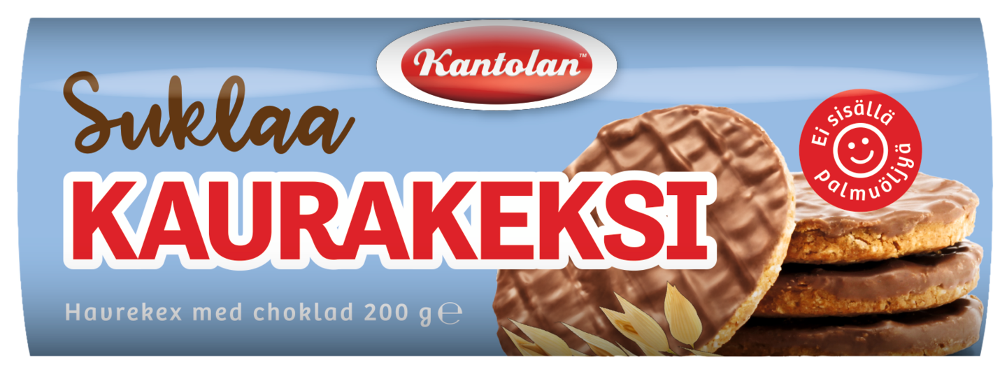 Kantolan kaurakeksi 200g suklaa