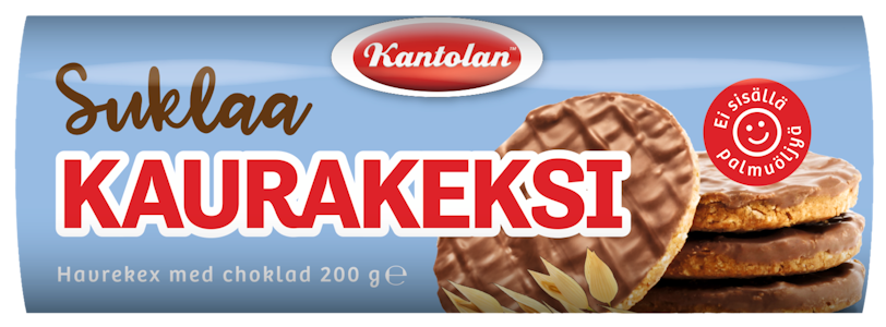 Kantolan kaurakeksi 200g suklaa