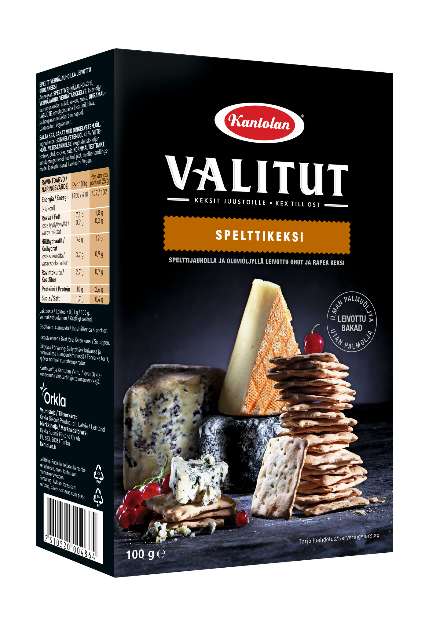 Kantolan Valitut spelttikeksi 100g