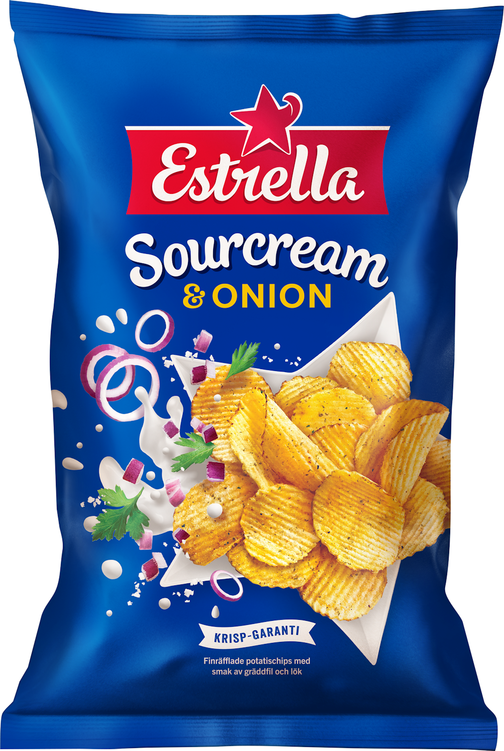 Estrella perunalastu 40g sourcream-onion — HoReCa-tukku Kespro