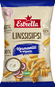 Estrella Linssisipsi 110g Kermaviili & Sipuli