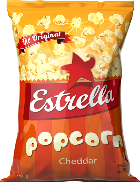 Estrella Popcorn Cheddar 90g | K-Ruoka Verkkokauppa