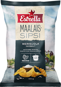 Estrella Maalaissipsi 180g Merisuola