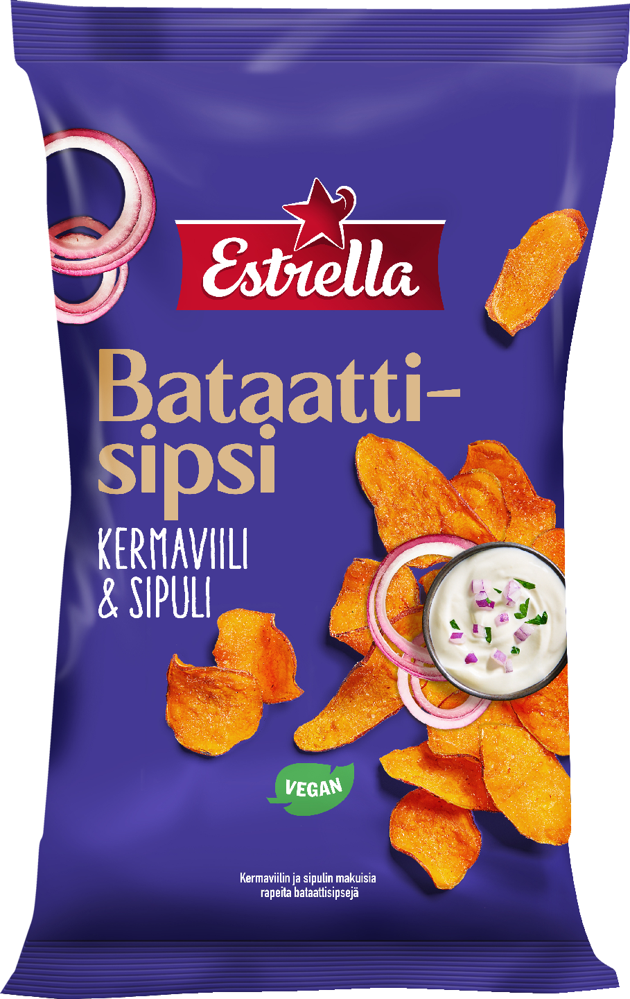 Estrella Bataattisipsi Kermaviili & sipuli 90g | K-Ruoka Verkkokauppa