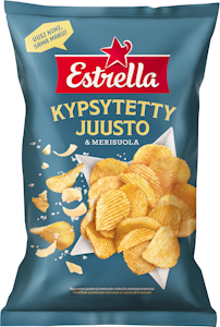 Estrella sipsi 275g Kypsytetty juusto & Merisuola