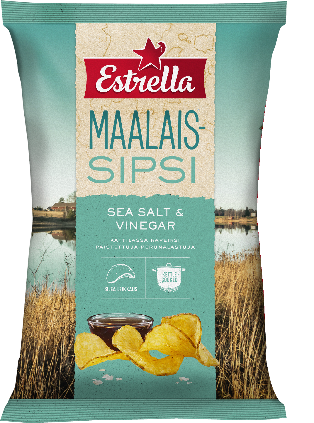 Estrella Maalaissipsi 180g merisuola-etikka