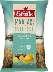 Estrella Maalaissipsi 180g merisuola-etikka