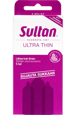 Sultan kondomi 5kpl Ultra Thin superohut