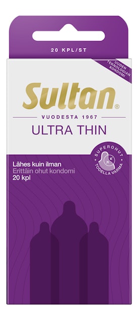 Sultan kondomi 20kpl Ultra Thin superohut tuoksuton | K-Ruoka Verkkokauppa