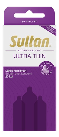 Sultan kondomi 20kpl Ultra Thin superohut tuoksuton