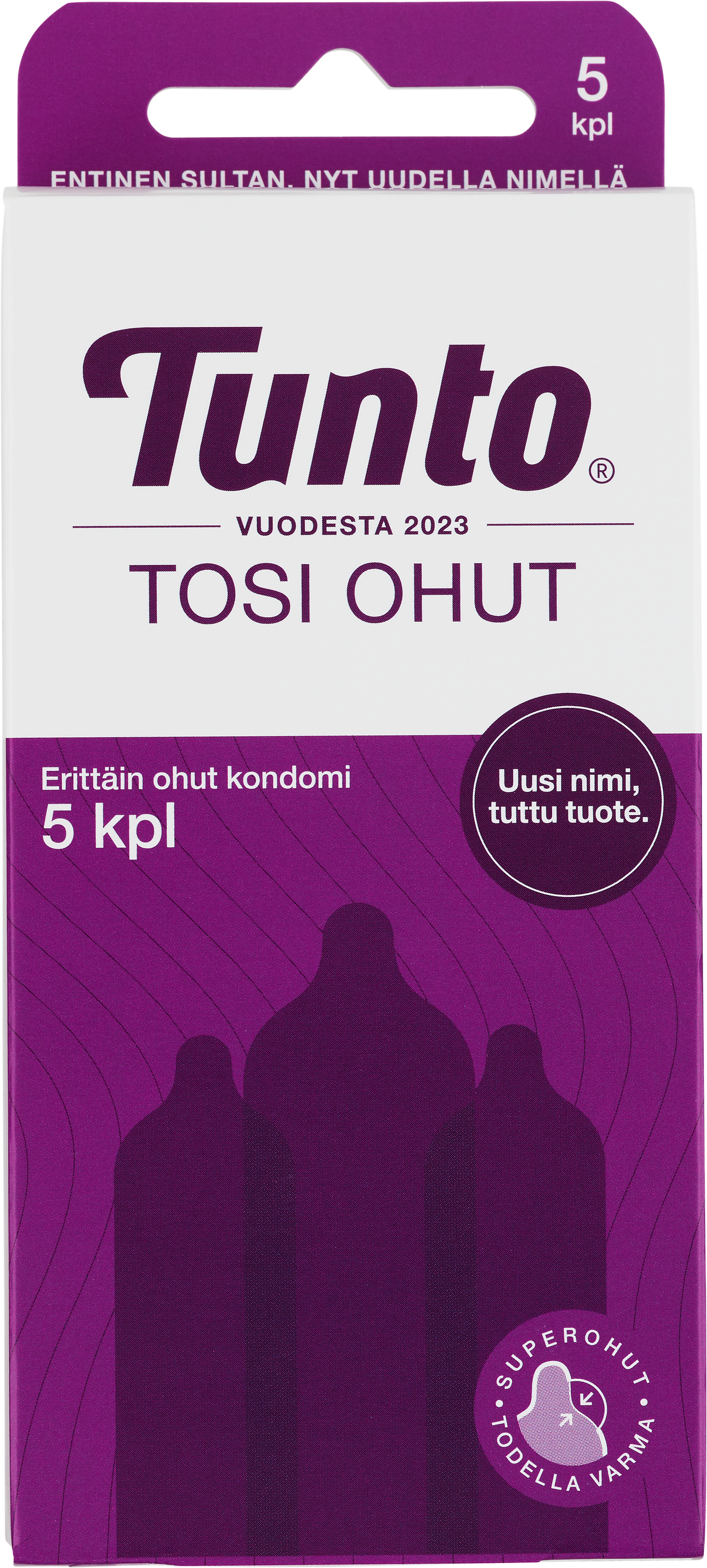 Tunto kondomi 5kpl Tosi ohut superohut