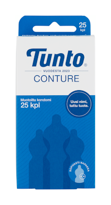 Tunto kondomi 25kpl Conture muotoiltu