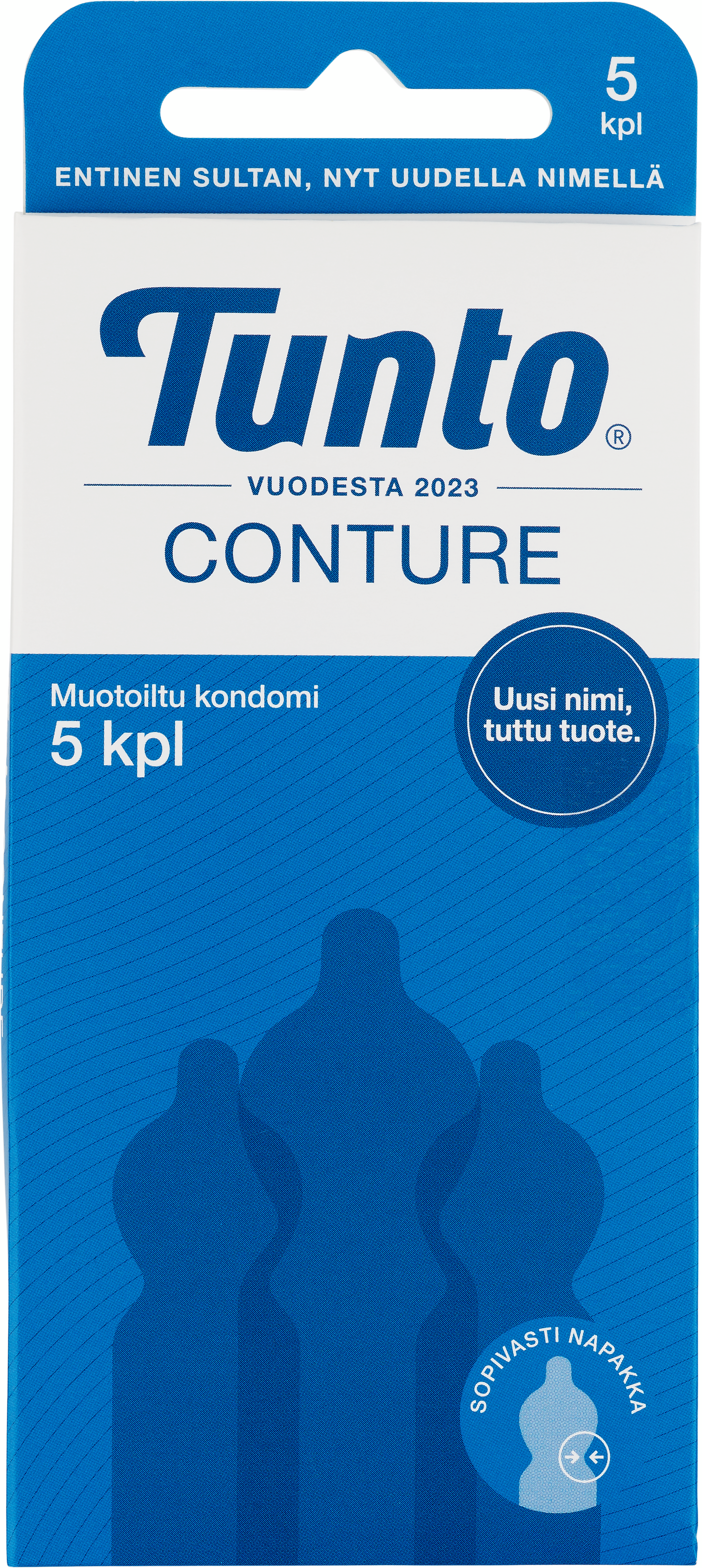 Tunto kondomi 5 kpl Conture muotoiltu